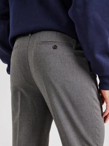 SELECTED Regular Trousers with creases 'SLHLEROY' in Grey