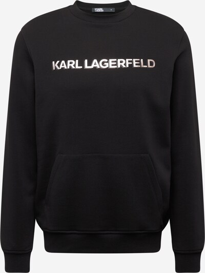 Karl Lagerfeld Sweat-shirt en gris foncé / noir / blanc cassé, Vue avec produit