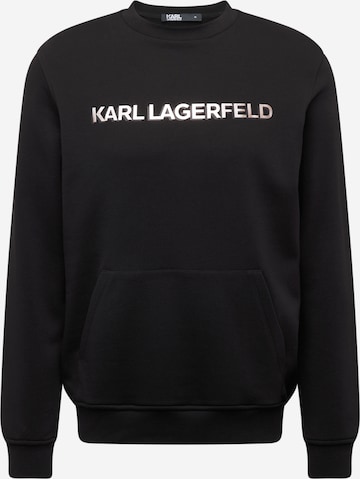 Sweat-shirt Karl Lagerfeld en noir : devant