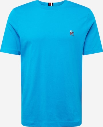 T-Shirt TOMMY HILFIGER en bleu : devant