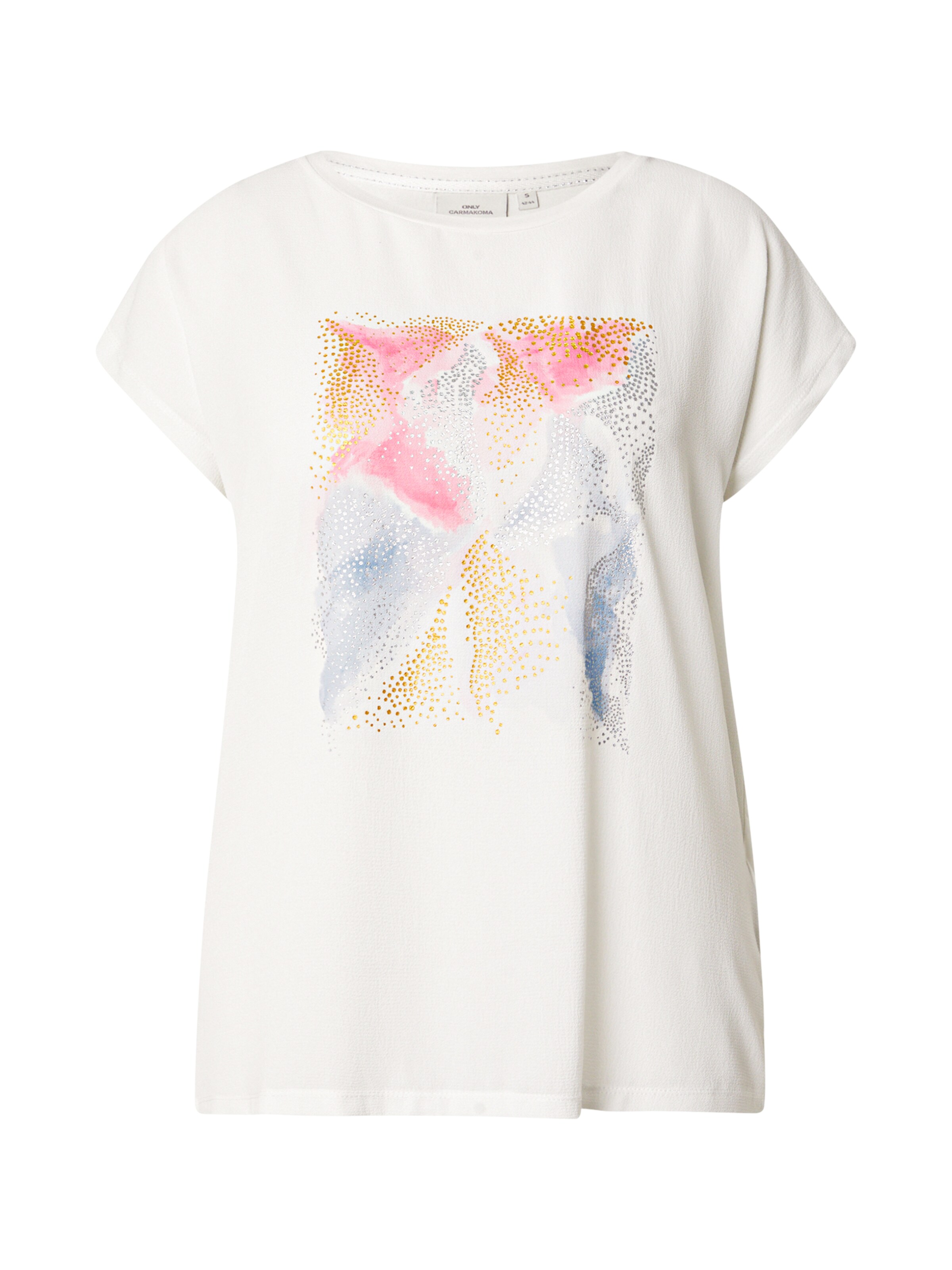T-shirt 'CARVIGGA' ONLY Carmakoma en blanc : devant