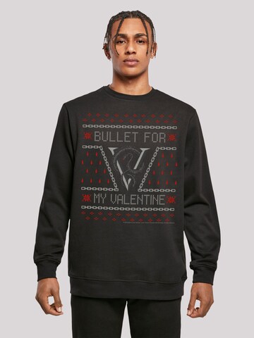 F4NT4STIC Sweatshirt 'Bullet for my Valentine' in Zwart: voorkant