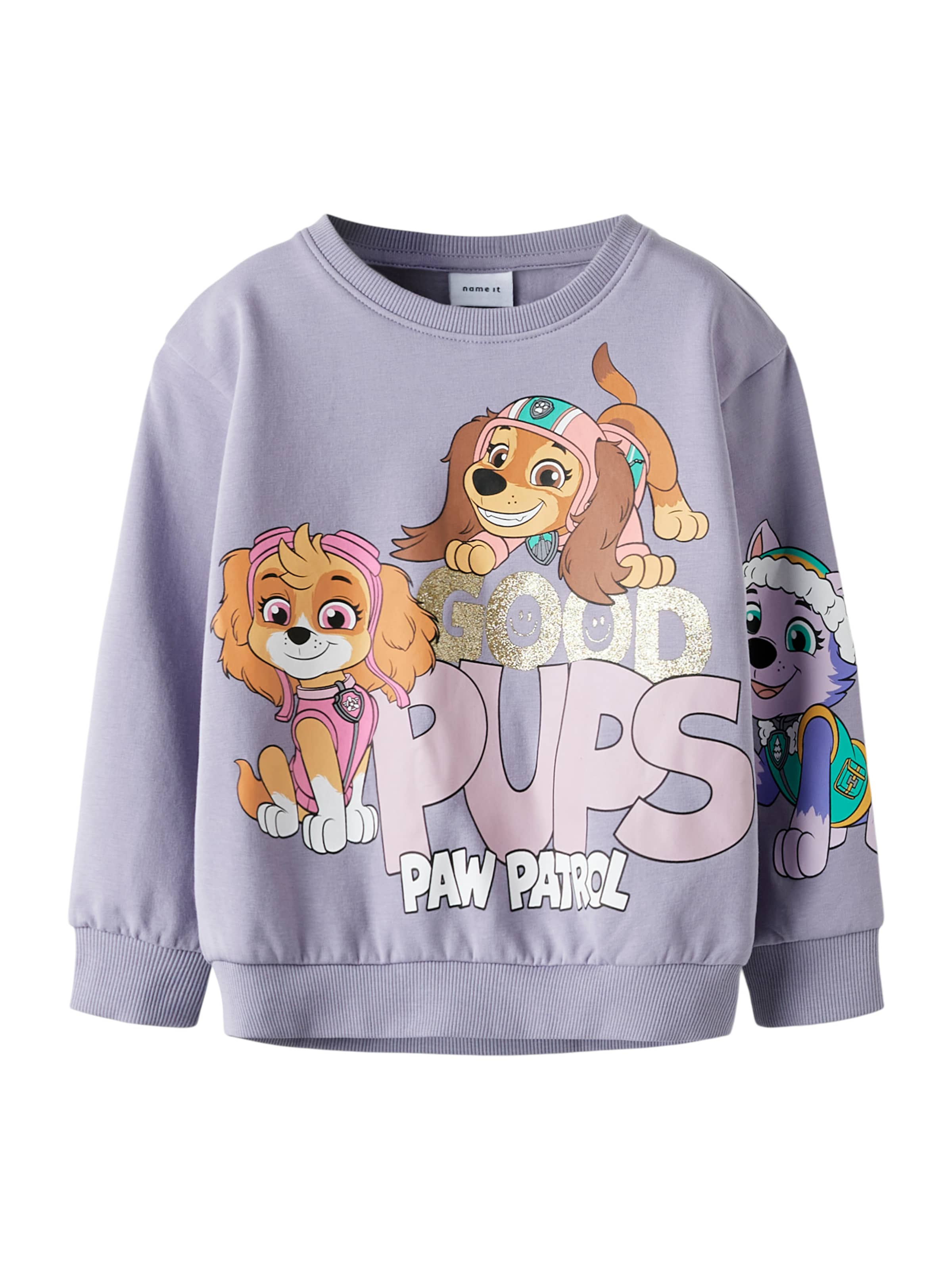 Sweat-shirt NAME IT en violet : devant