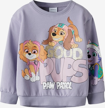 NAME IT Collegepaita värissä lila: etupuoli