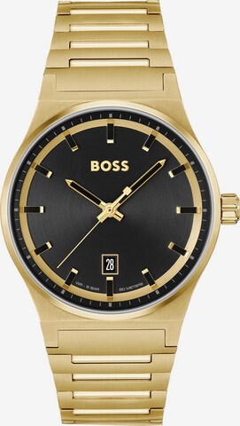 BOSS Analog Watch ' Candor ' in Gold: front