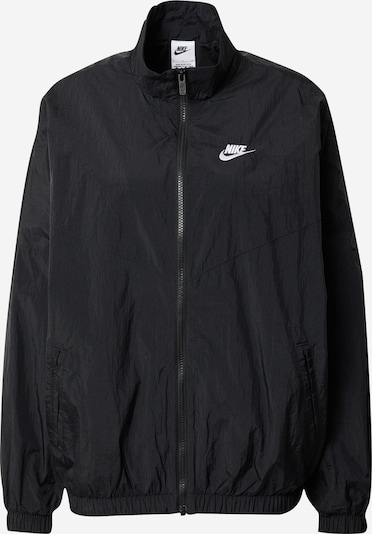 Nike Sportswear Prijelazna jakna u crna / bijela, Pregled proizvoda