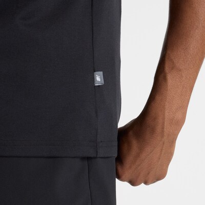 new balance Functioneel shirt 'Heathertech' in de kleur Grijs / Zwart / Wit, Productweergave