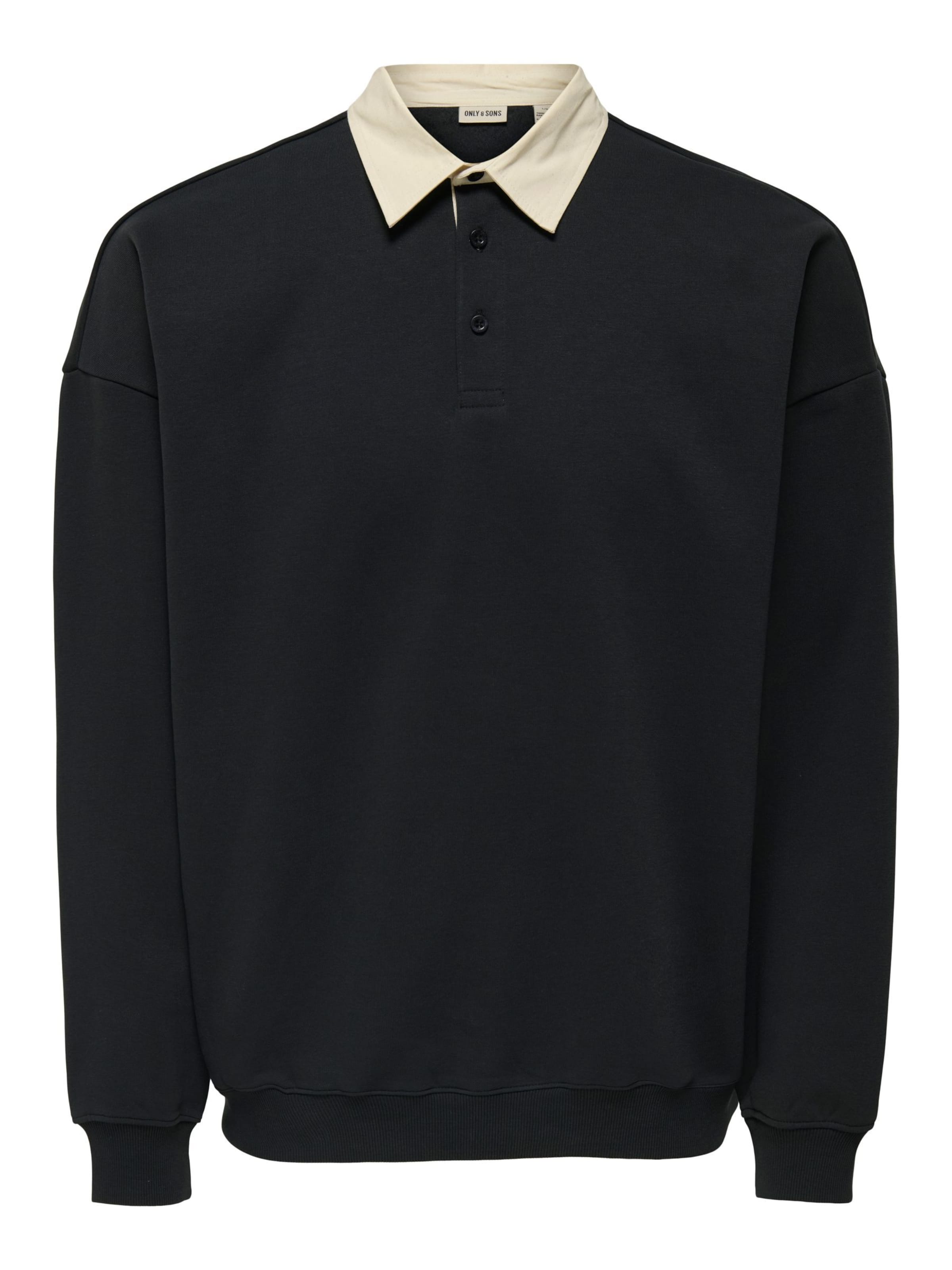 Only & Sons Sweatshirt 'ONSJeffrey' in Black: front