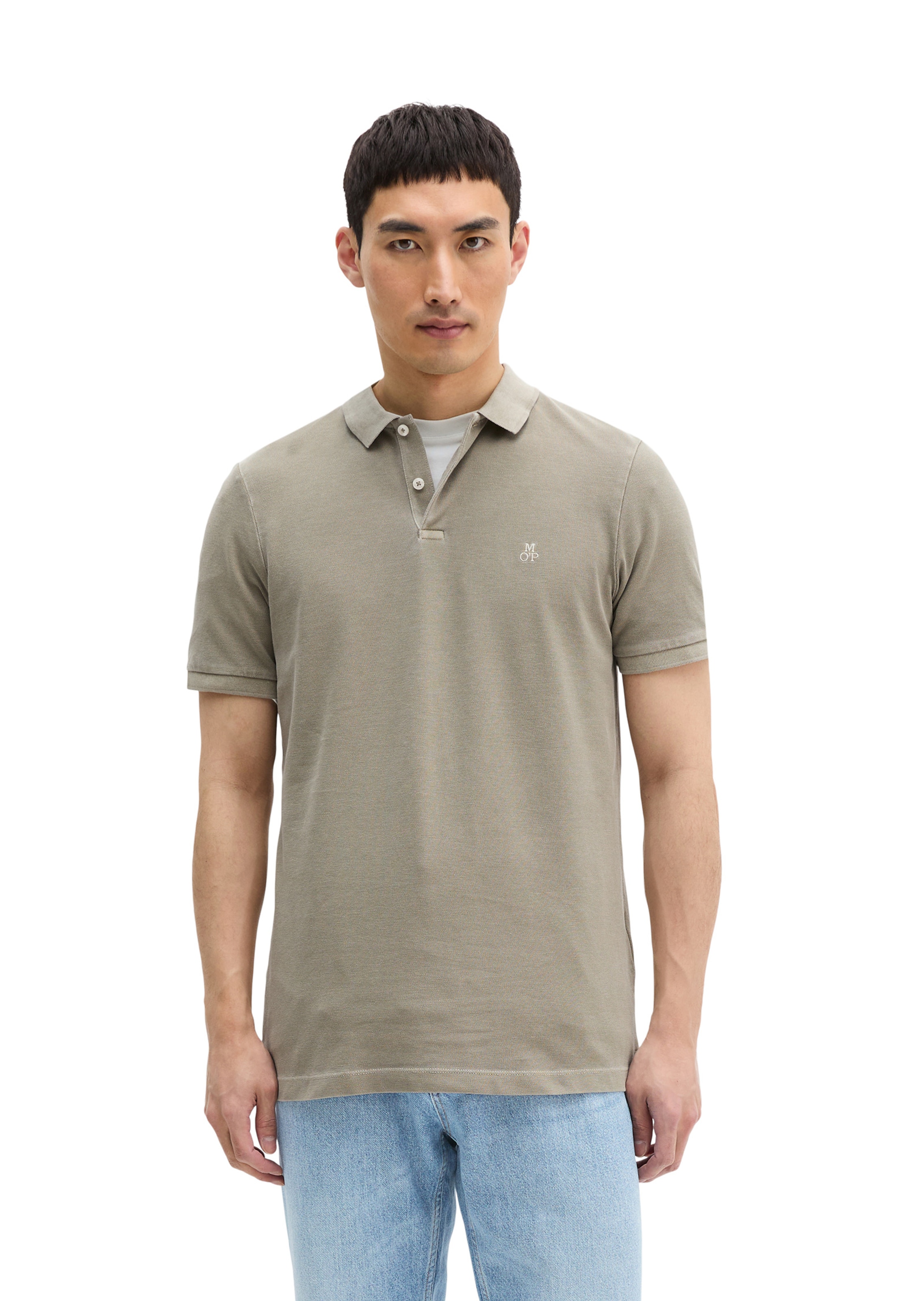 Marc O'Polo Shirt in Grey: front