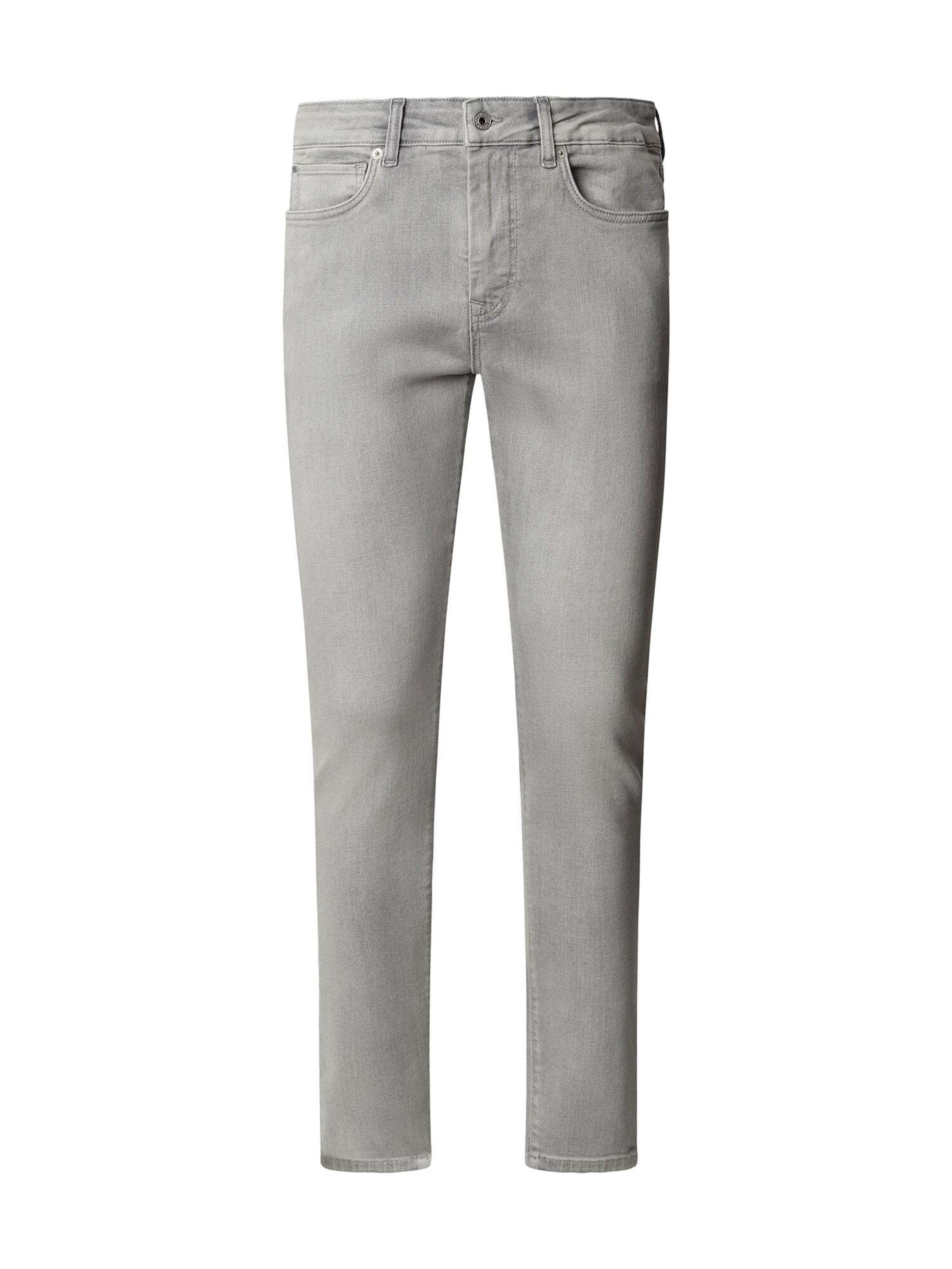 Coupe slim Jean 'FINSBURY' Pepe Jeans en gris : devant