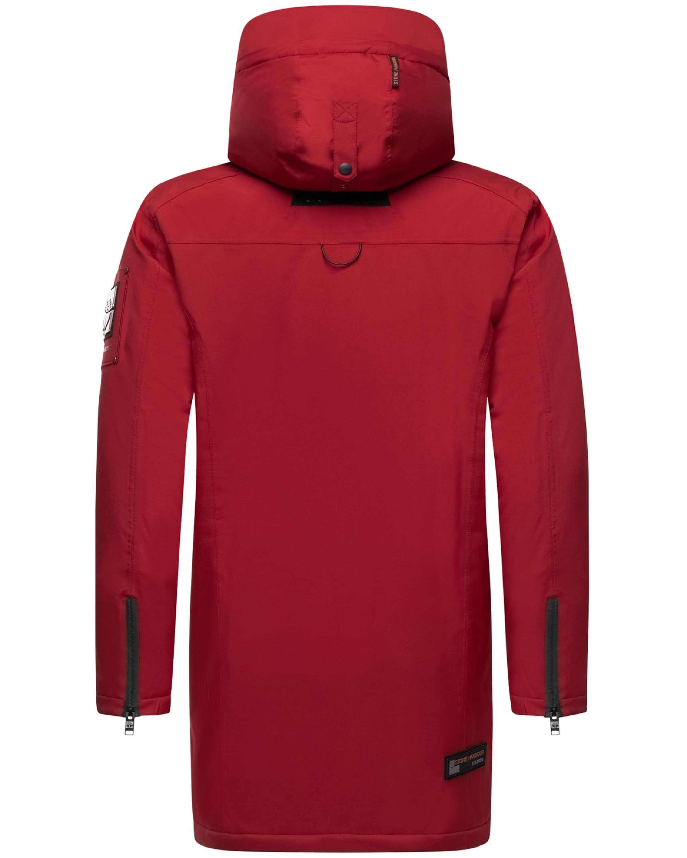 STONE HARBOUR - Parka de inverno 'Ragaan' em vermelho