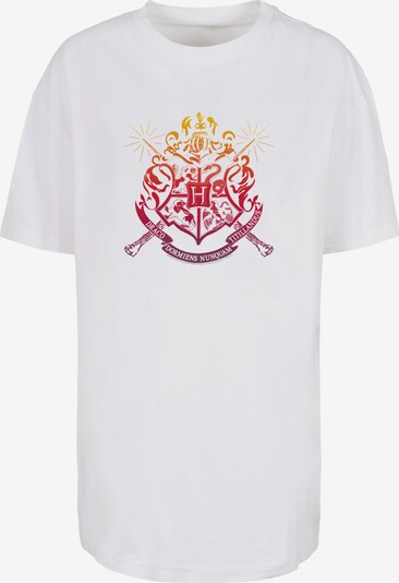 F4NT4STIC T-shirt oversize en jaune d'or / baie / violet rouge / blanc, Vue avec produit