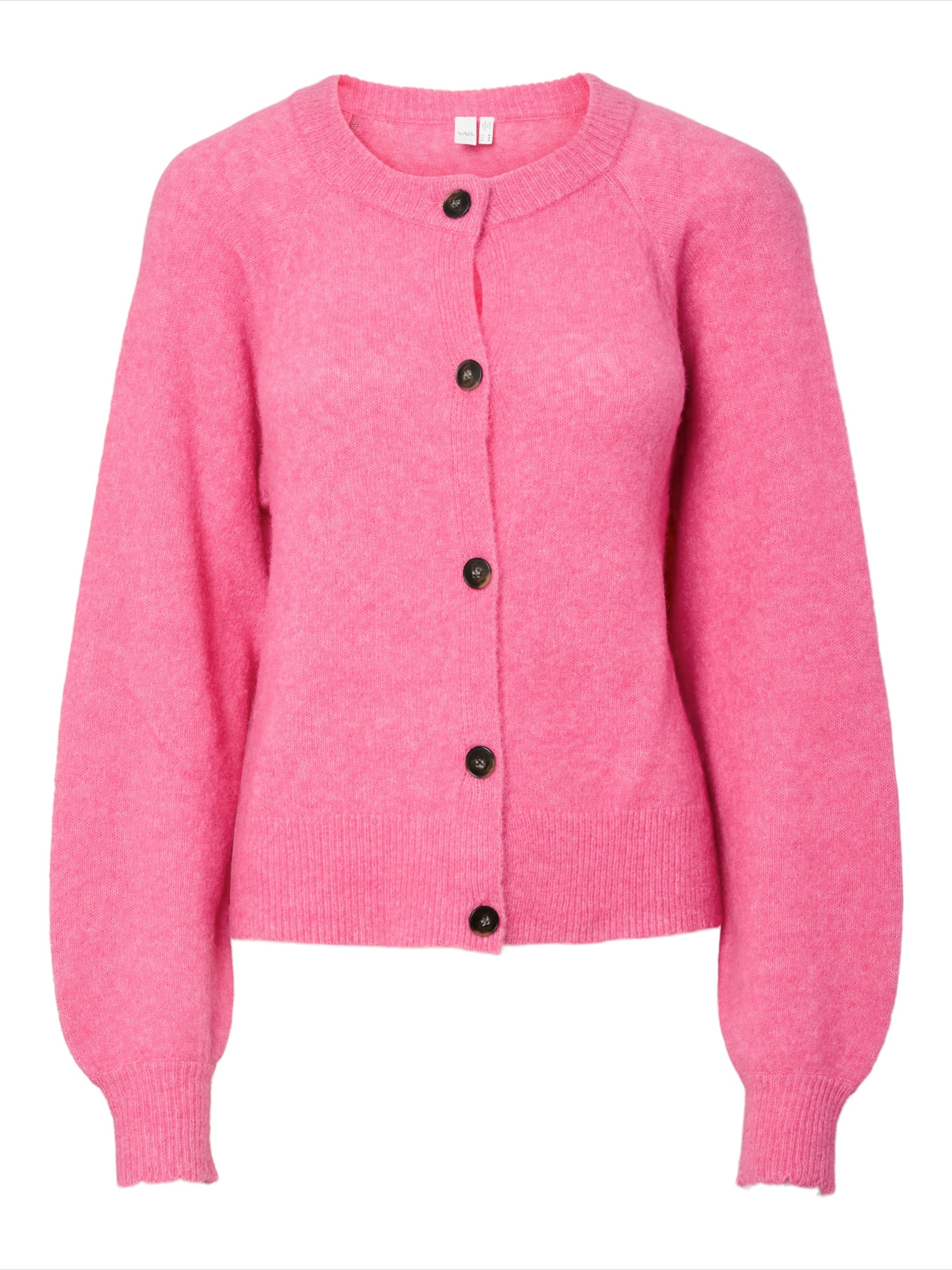 YAS Strickjacke 'YASJohi' in Pink: Vorderseite