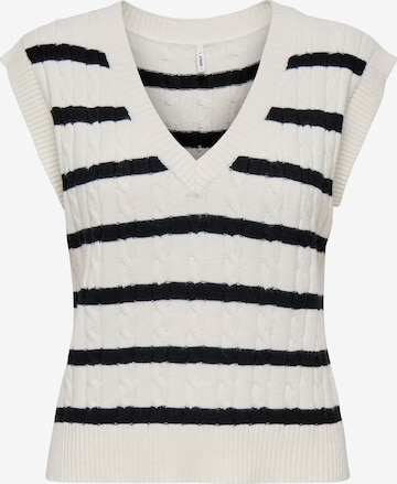 Gilet 'ONLKATIA' ONLY en blanc : devant