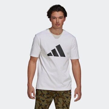 T-Shirt fonctionnel ADIDAS PERFORMANCE en blanc : devant