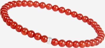 Massi Morino Perlenarmband aus Natursteine Karneol, 15 cm in 15 - 18 cm in rot, Produktansicht