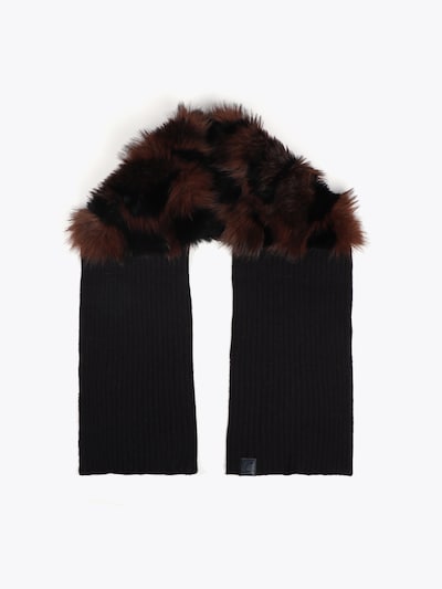 Sciarpa Lola Casademunt di colore marrone / nero, Visualizzazione prodotti