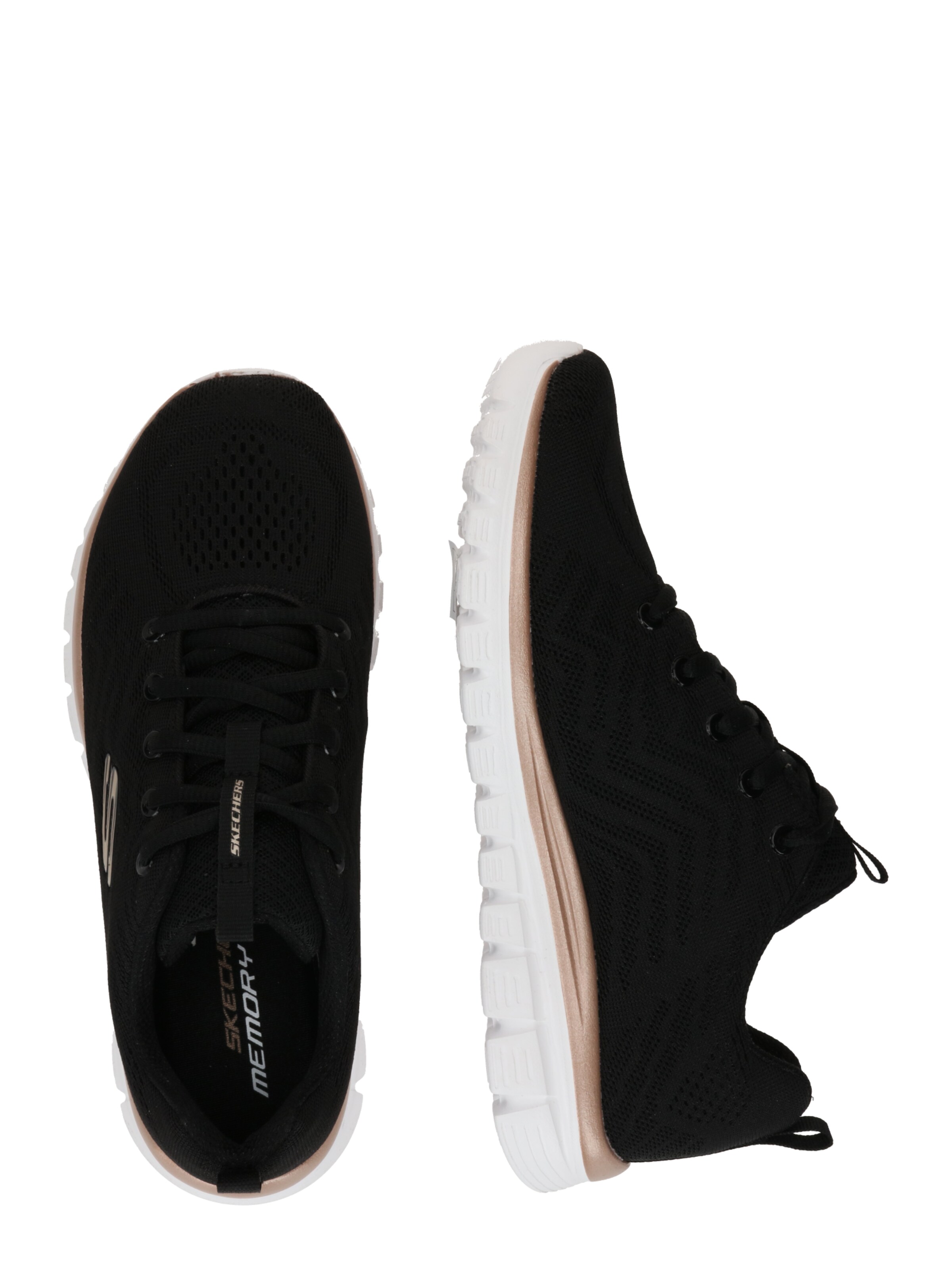 SKECHERS Σνίκερ χαμηλό 'Graceful Get Connected' σε μαύρο