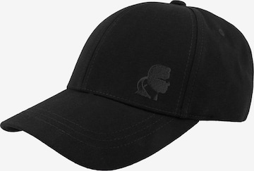 Casquette Karl Lagerfeld en noir : devant