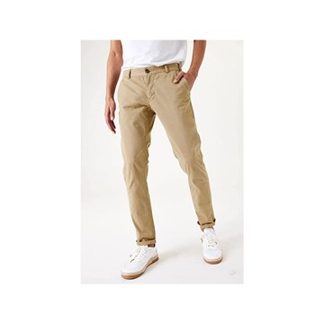 GARCIA Tapered Chino nadrág - barna: elől