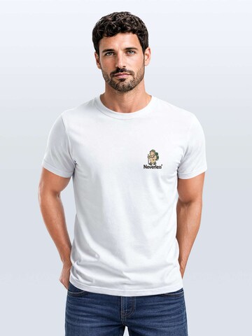 Neverless Shirt 'Hike Adventure Bear'‌‌‌‌ in Weiß