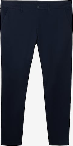 TOM TAILOR Men + Regular Chino Pants in Blue: front