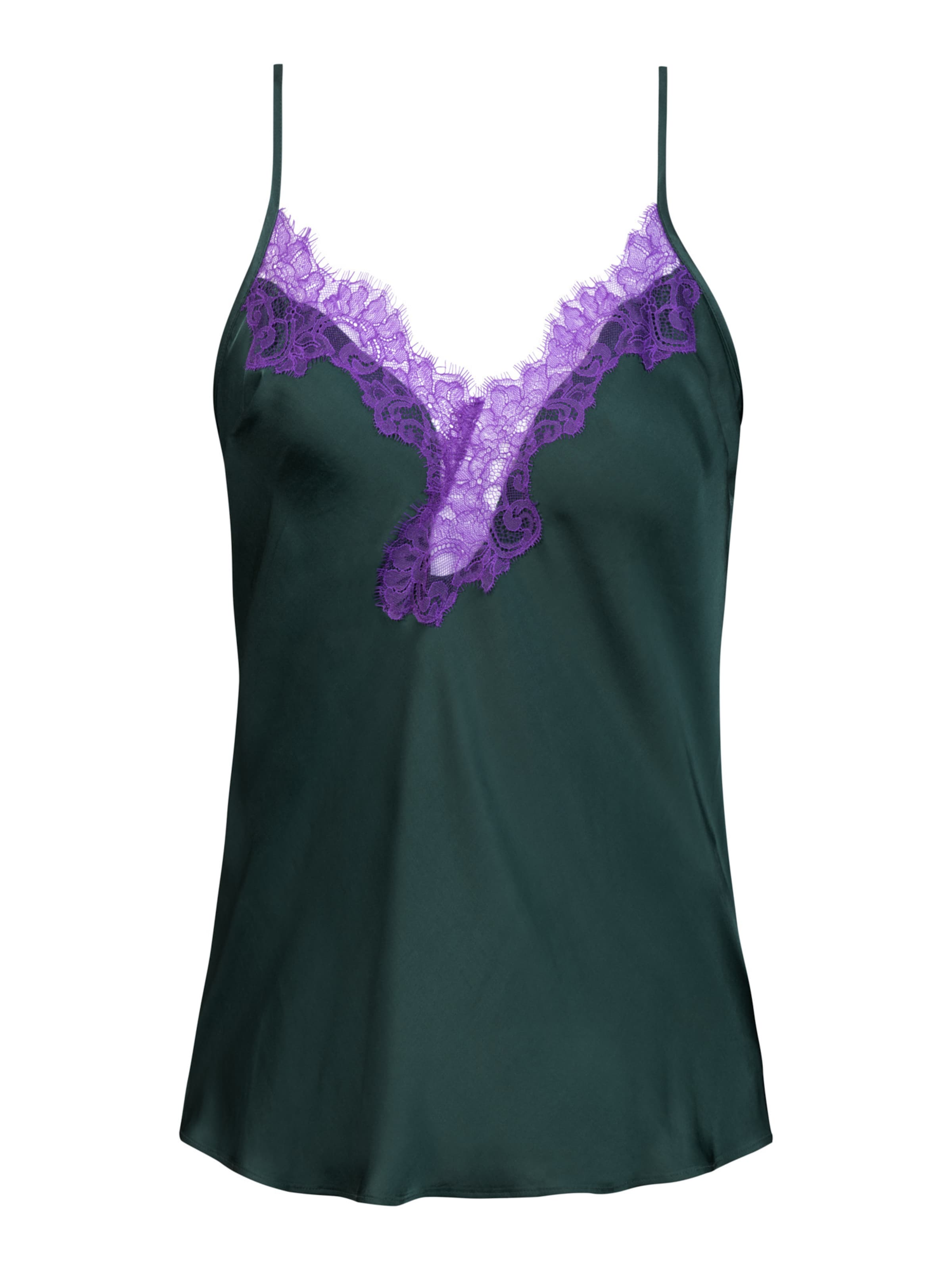Mey Slaapshirt 'Poetry Luxury' in Groen: voorkant