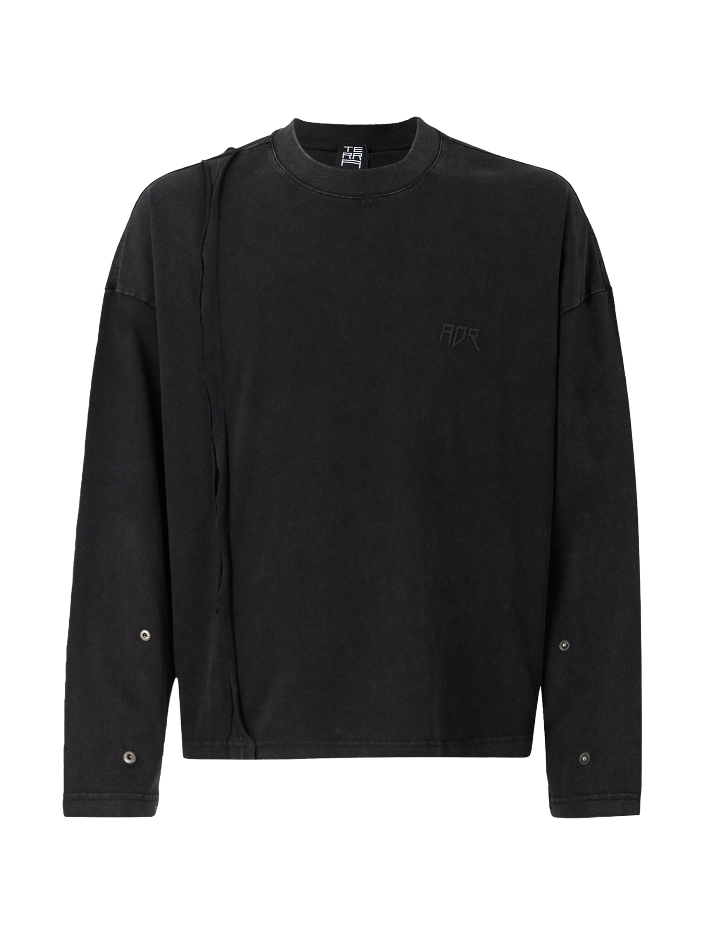 melns Atelier de roupa T-Krekls: no priekšpuses