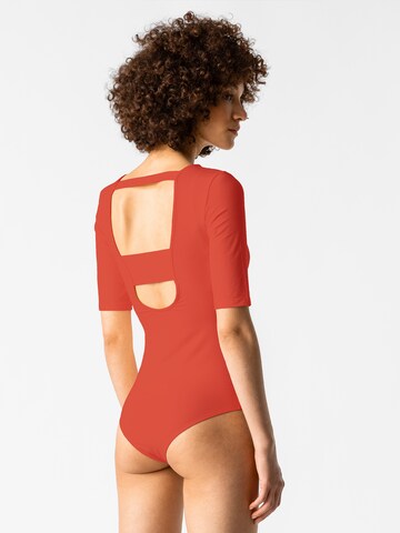 Les Lunes Shirt bodysuit 'Charlotte' in Orange