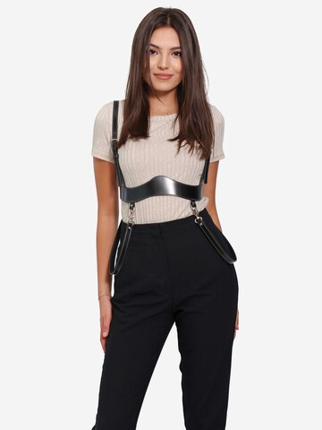 Haute Cuir - Cinturón 'Loela Underbust Harness' en negro: frente