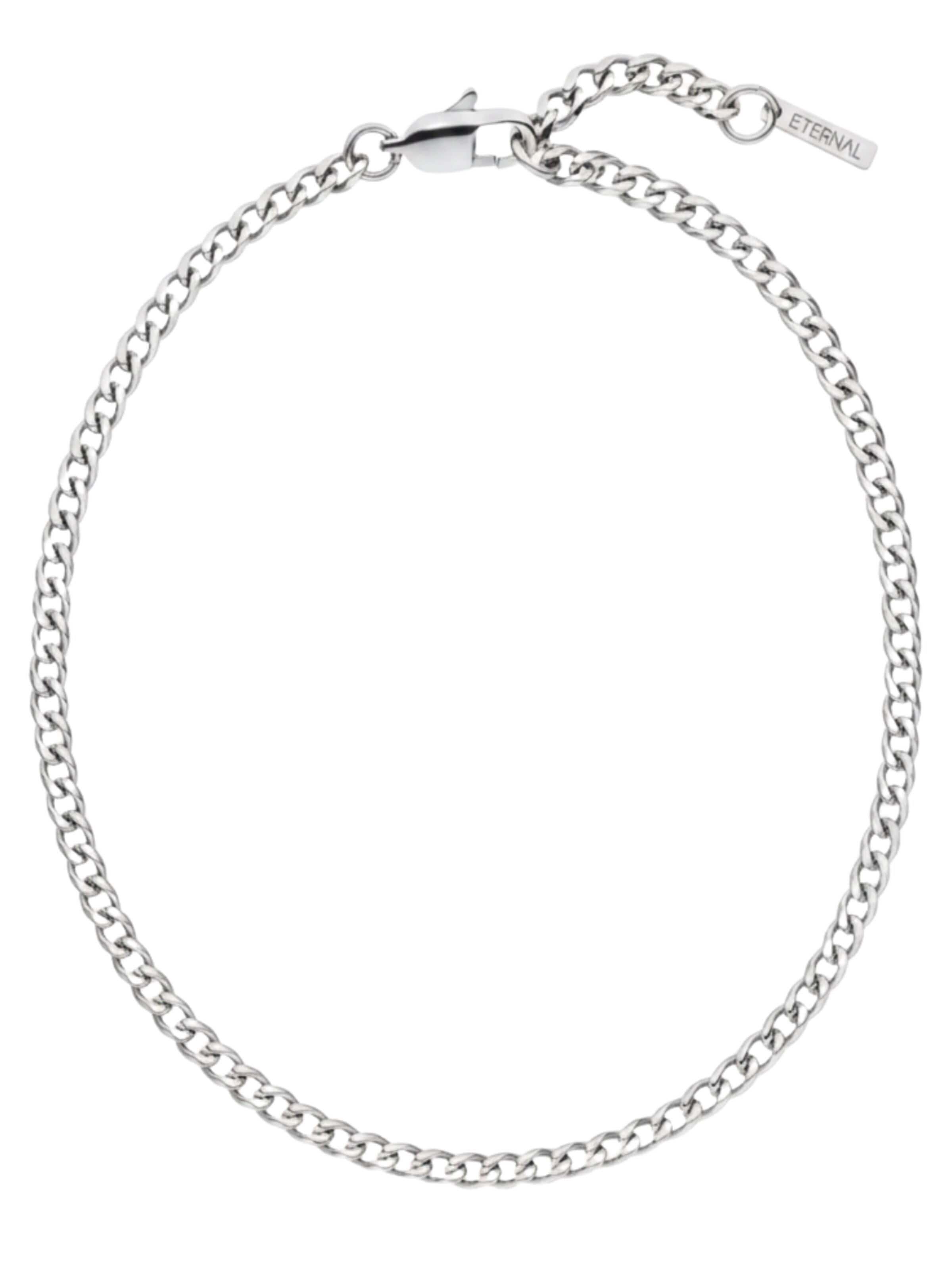 Eternal Kette 'Cuban'‌ in Silber: Vorderseite