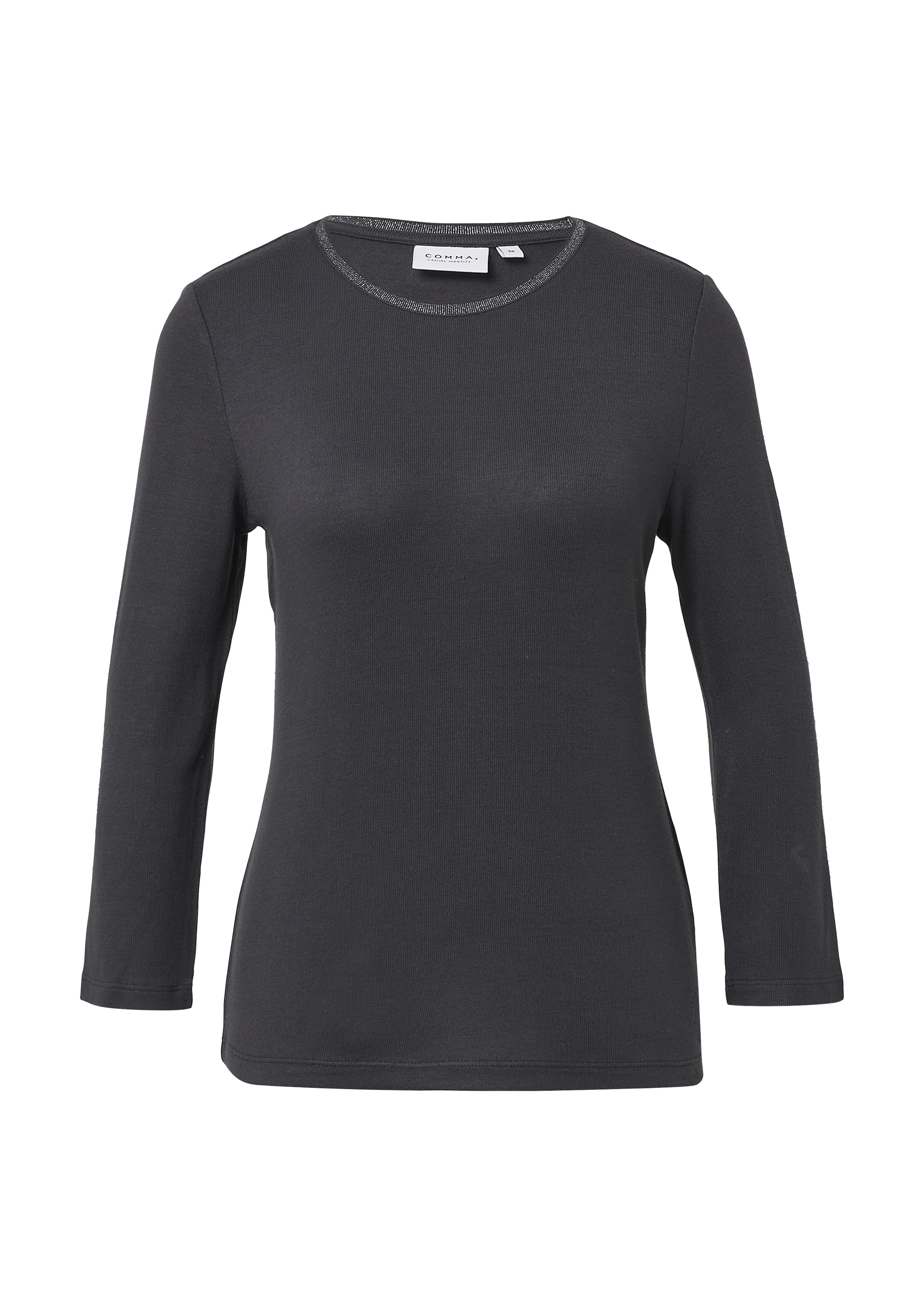 COMMA Koszulka w kolorze szary: przód