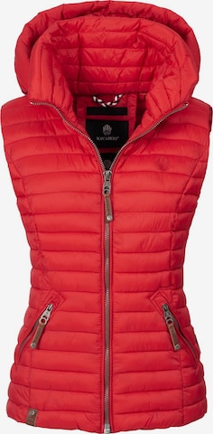 NAVAHOO Bodywarmer 'Shadaa' in Rood: voorkant