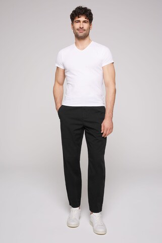 CAMP DAVID Regular Chino in Zwart