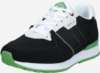REPLAY Sneaker in grün / schwarz / weiß, Produktansicht