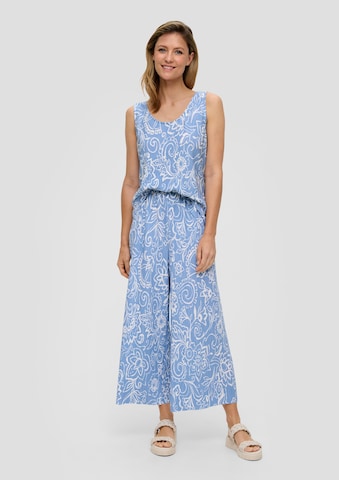 s.Oliver Wide leg Broek in Blauw