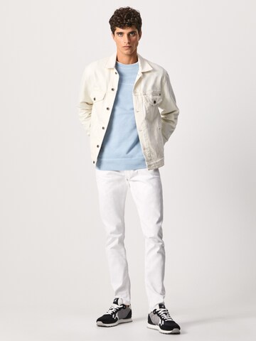 Coupe slim Jean 'Stanley' Pepe Jeans en blanc