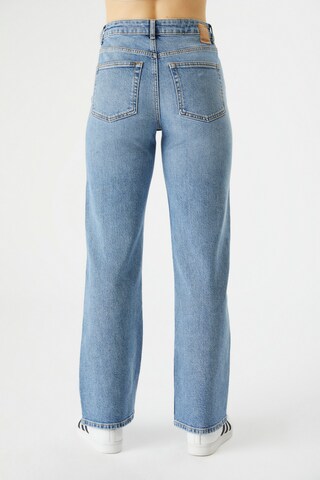 PIECES Wide Leg Jeans 'Holly' in Blau