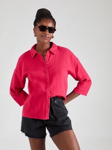 VILA Blouse in Roze: voorkant