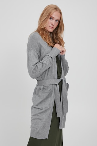 b.young Knit Cardigan 'BYPIMBA' in Grey: front