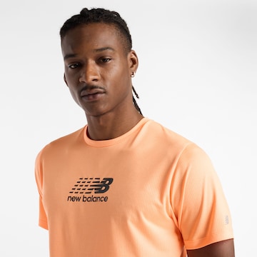 new balance Performance shirt in Orange