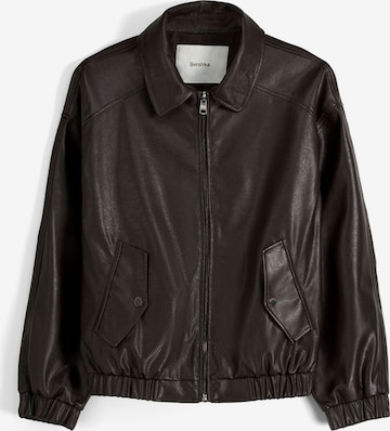 Veste mi-saison Bershka en marron : devant