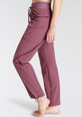 LASCANA ACTIVE Normální Outdoorové kalhoty – pink