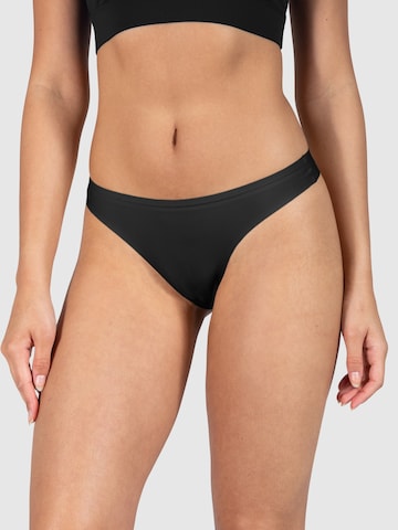 Smilodox Thong 'Felisha' in Black: front