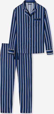 uncover by SCHIESSER Pyjama 'Elegant Stripes' in Blau: predná strana