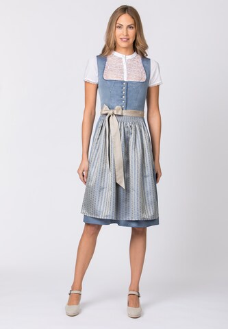 STOCKERPOINT - Dirndl 'Irit' em azul: frente