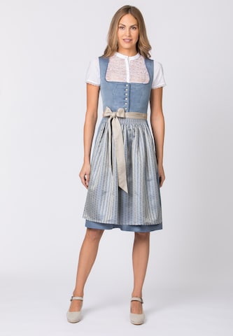 STOCKERPOINT Dirndl 'Irit' in Blauw: voorkant