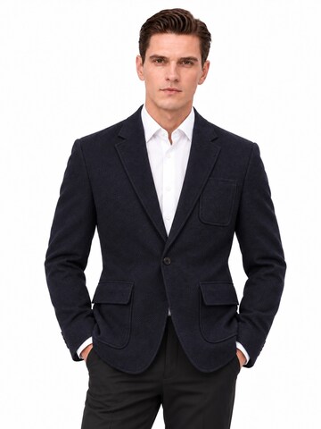 ALLTHEMEN Regular fit Suit Jacket 'Morgenglut' in Blue: front