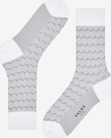 FALKE Socks 'Sea Rock' in White: front