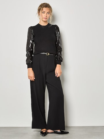 Pull-over ' ' Apricot en noir